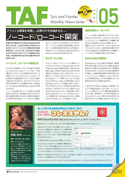 月刊 TAF 2022年 5月号｜ノーコード／ローコード開発